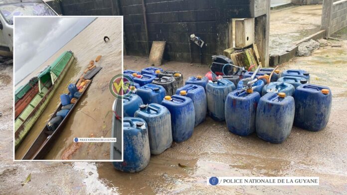 Fransen ontmantelen illegaal tankstation met brandstof uit Suriname