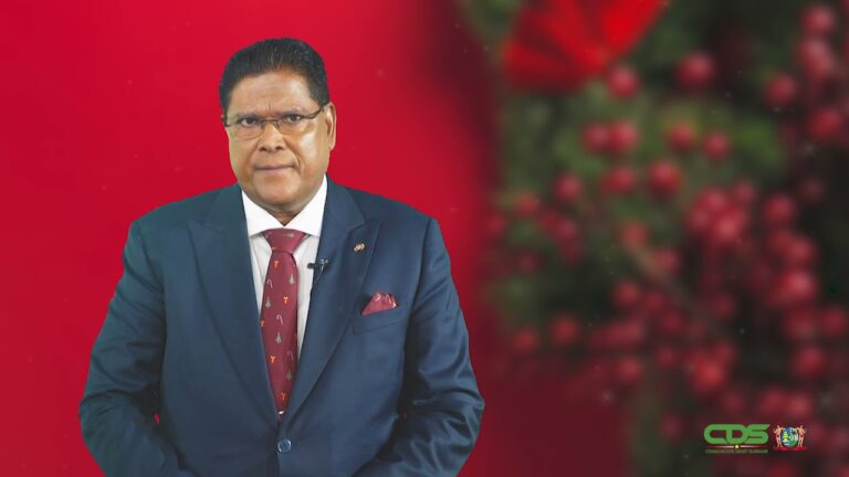 VIDEO: Kerstboodschap president Santokhi