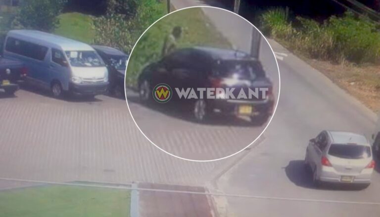 Politie herkent verdachte op camerabeelden na stelen tas uit auto