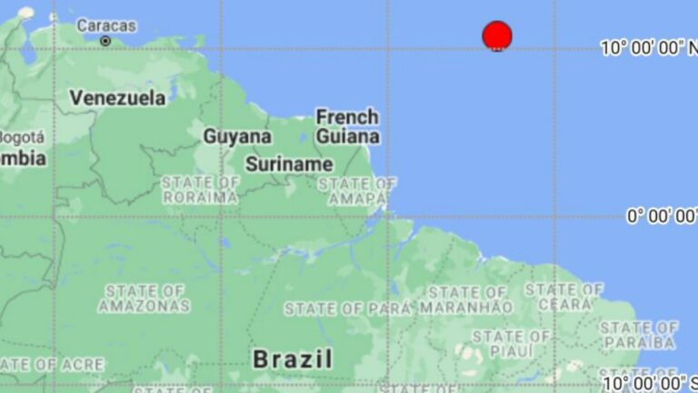 Aardbeving van 6.1 gevoeld in Frans-Guyana