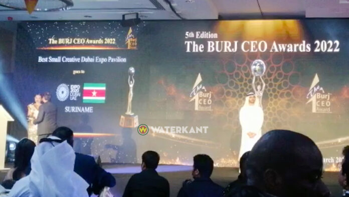 Suriname ontvangt award voor deelname aan Expo in Dubai