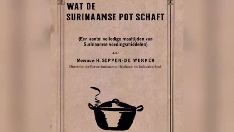 Herdruk kookboekje 'Wat de Surinaamse pot schaft' uit 1939