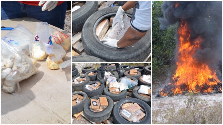 Grote partij in beslag genomen drugs vernietigd in Suriname