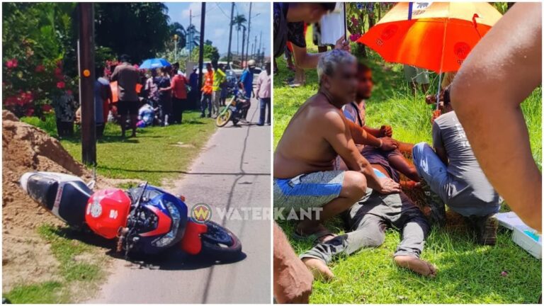 Motorrijder zwaargewond na verkeersongeval in Nickerie
