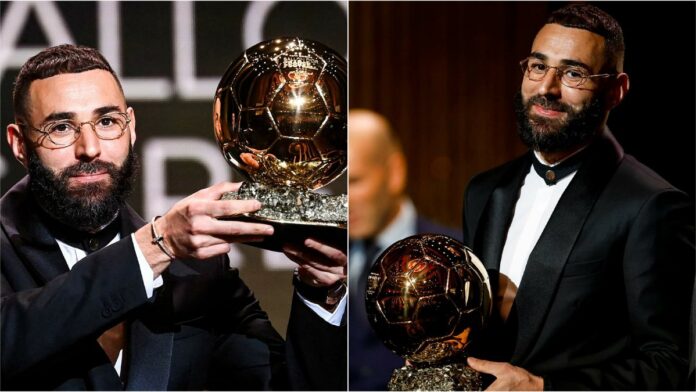 Karim Benzema winnaar Ballon d'Or 2022