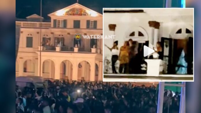 VIDEO: Verontwaardiging over dansende personen op balkon presidentieel paleis