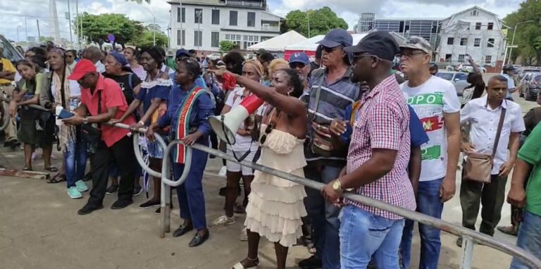 Geringe opkomst bij CLO protestactie in Paramaribo