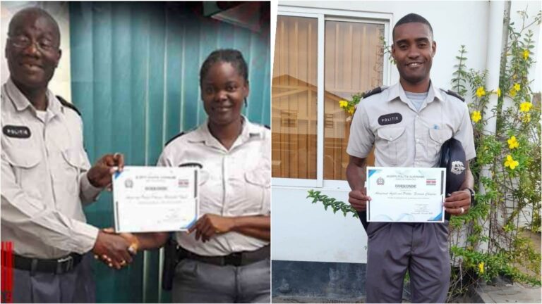 19 uitblinkende politieambtenaren regio Paramaribo krijgen schouderklopje