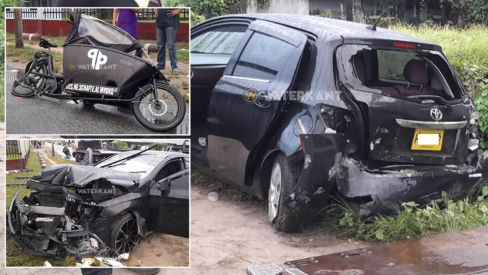 19-jarige mercedes-rijder knalde achterop inhalende Nigeriaan