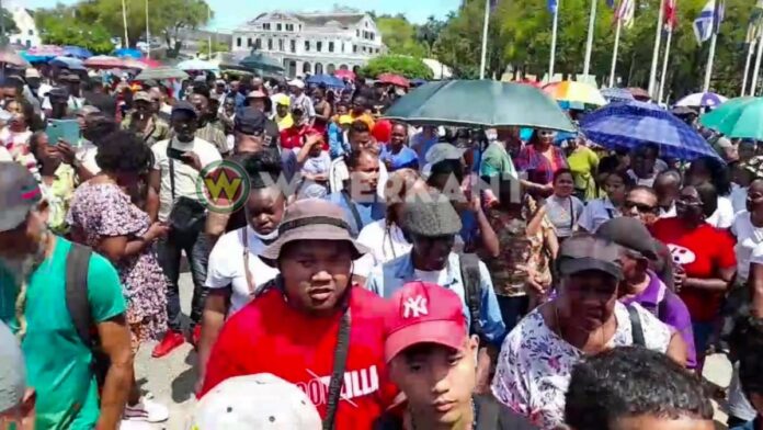 Protestactie in Suriname