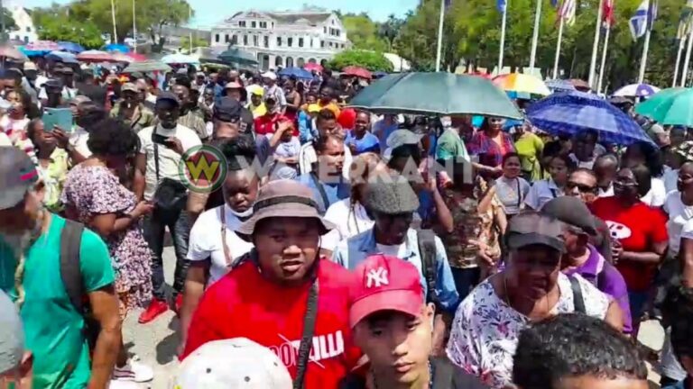 Protestactie in Suriname