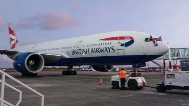 British Airways begonnen met vluchten van Londen naar Guyana