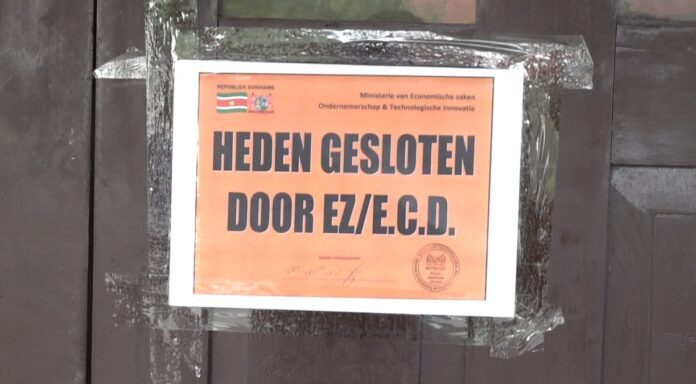 Handelszaken en restaurant gesloten in Nickerie na ECD-controle
