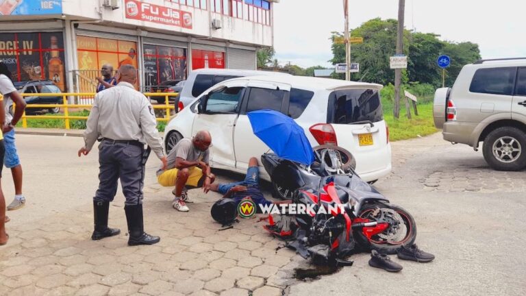 Motorfietser gewond na zware aanrijding met voertuig
