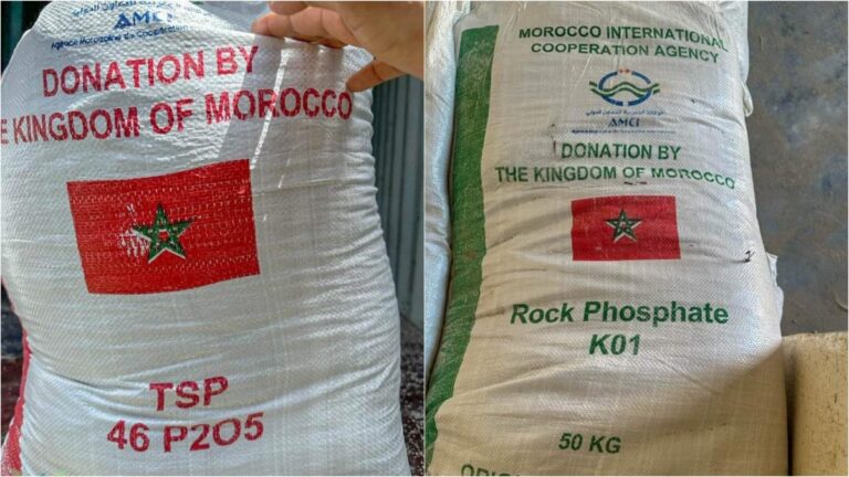 Marokko doneert 500 ton kunstmest aan Suriname