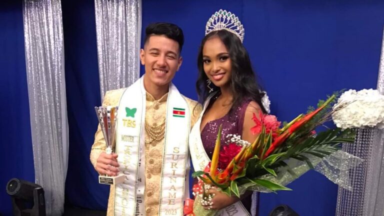 Pooja Chotkan en Irvaan Gajadhar nieuwe Miss & Mister Tropical Beauties Suriname