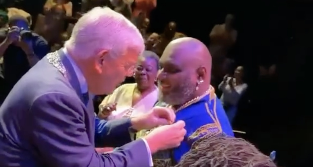 Orlando Ceder Knighted for 20 Years of Afro-Surinamese Music
