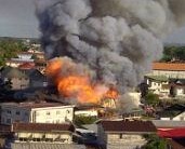 Brand uitgebroken in binnenstad Paramaribo [FOTO’S]