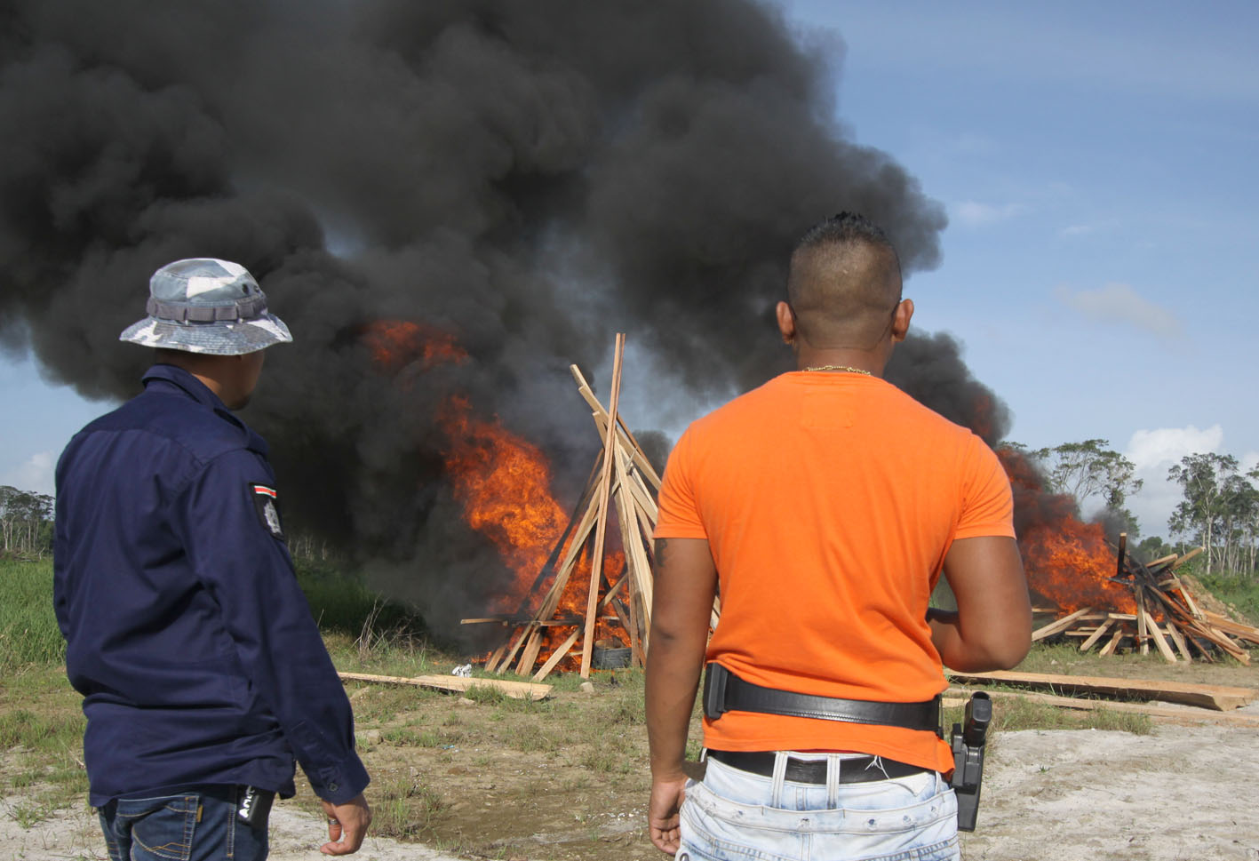 Vernietiging van 430 kg cocaïne in Suriname