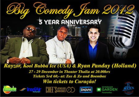 Zesde editie Big Comedy Jam in Suriname