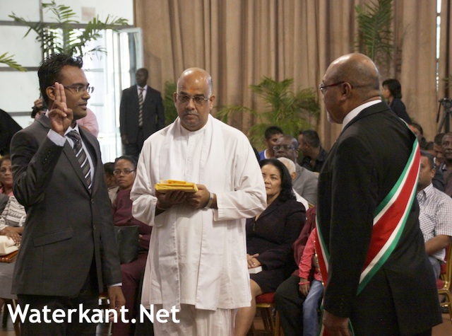 President beëdigt leden Hof van Justitie Suriname