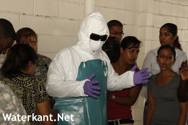 Ebola training bij Defensie Suriname