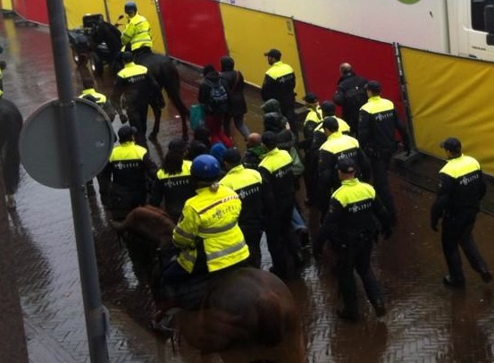 Arrestaties bij intocht Sinterklaas in Gouda